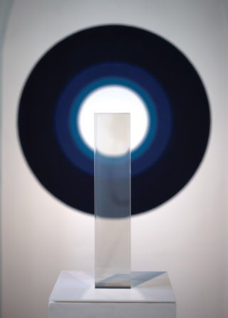 The Obelisk, Fabio Lattanzi Antinori, 2012. Paint, elctro-reactive polymer sculpture, internet connection