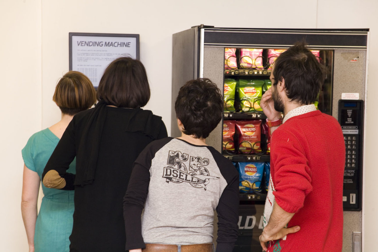 Ellie Harrison's Vending Machine (2009) at the ODI headquarters