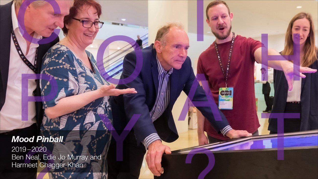 Tim Berners-Lee playing Modd Pinball artwork